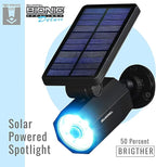 Bell+Howell Bionic Spotlight Deluxe Solar-Powered Spot Light 25 Feet Motion Sensor, Sun Panels, Waterproof Frost Resistant Patio, Yard and Outdoor Lighting As Seen On TV, Black…