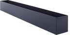 DR&Co Modern Grey Rectangle Planter Box, 16" Metal Planter Perfect for Succulent, Narrow Box for Table or Window Sill, Rectangular Stainless Steel Long