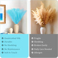 Faux Pampas Grass Stems, Light Blue, 50 Pack, 21.6 Inch Artificial