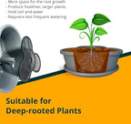 SunVara Strawberry Planter Vertical Gardening Stackable Planter Strawberry Tower 5 Tier Herb Outdoor Indoor 2 Pack