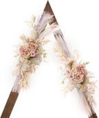 Artificial Flowers for Wedding Arch, Beige White Champagne Silk Swag Decor
