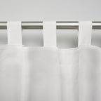 Exclusive Home Cabana Solid Indoor/Outdoor Light Filtering Hook-and-Loop Tab Top Curtain Panel Pair, 54"x108", Vanilla