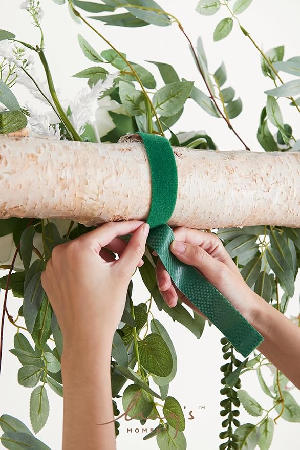 Artificial Flower Garland 6.5 Ft Sage and White Silk Arch Swag