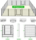 Garden Fence with Gate Metal Fencing - Image 2