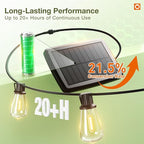 addlon 33 FT Solar String Lights Waterproof, Patio Light Solar Powered - Image 2
