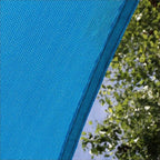 Amgo Custom Size 10' x 10' x 10' Blue Triangle Sun Shade Sail UPF50+ AGTAPRT12, Order to Make Canopy Awning, 95% UV Blockage, Water & Air Permeable, Commercial Standard (We Customize)