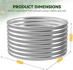 4 Pack 2x2FT Round Raised Beds for Gardening, Corrugated Galvanized Steel Raised Garden Bed, Outdoor Metal Above Ground Garden Bed for Vegetables and Flowers-2x2FTx10Inch