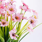 Artificial Plants Greenery for Outdoor Use, 30 Pink UV Resistant Bundles