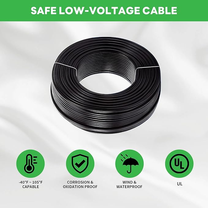 LED Well Light Kit, 6 Pack In Ground Landscape Lights and 100W Transformer and 100FT Cable and 30 Wire Connectors, 12V IP67 Waterproof Aluminum for Patio Pathway Lawn 6W 580LM