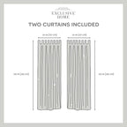 Exclusive Home Cabana Solid Indoor/Outdoor Light Filtering Hook-and-Loop Tab Top Curtain Panel Pair, 54"x144", Taupe