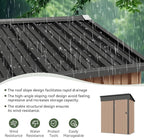 Aoxun 5x3 FT Shed Outdoor Waterproof Storage Shed Metal Garden Shed - Image 4