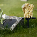Solar Garden Angel Lights, Waterproof Outdoor Garden Angels Statue Decorations Angels Solar Lights for Cemetery Gravesite Grave Outside Yard Patio Lawn Porch (Baby Angel)