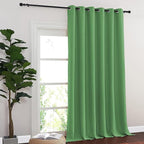 NICETOWN Froest Green Blackout Curtains for Bedroom 95 Inch Length - Thermal Insulated Room Darkening Privacy Grommet Window Drapes for Boys Room, Set of 1 Panel, 80 x 95 Inch
