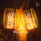 Torches 6 Pack Solar Flame Lights, 96 LED, Adjustable 30.7 to 43 Inch