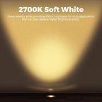Gardencoin Low Voltage Landscape LED Well Lights, 12V in Ground Lights Outdoor IP67 Waterproof, 4.3 inch Wired Landscape Up Lighting, Included Replaceable 5W 2700K MR16 Bulb Dimmable, 6 Pack