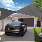 KANAGAWA Sun Shade Sail Curved 16'X20' Dark Gray Rectangle Outdoor Shade Cover UV Blovk Canopy for Patio Garden Backyard Heavy Duty Permeable 185GSM (We Make Custom Size)
