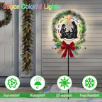 Solar Powered Nativity Scene,Hokfirm Christmas Yard Stakes Outdoor Christmas Decorations Garden Decor for Outside
