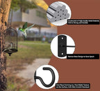 6in Hanging Plant Hooks 2Pack Ceiling Hooks for Plants, Indoor & Outdoor Decoration, Black