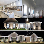Mlambert 12 Pack MR16 LED Bulbs 50W Halogen Equivalent,4000K Neutral White,5W GU5.3 MR16 12V Spotlight Bulb,Non-Dimmable,45° Beam Angle for Landscape, Recessed