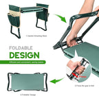 KVR Upgraded Garden Kneeler and Seat with Thicken & Widen Soft Kneeling Pad,Heavy Duty Foldable Gardener Stool with 2 Tool Pouches,Gardening Gifts for Women Mom Men Seniors¡­…