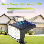 DAMINY Solar Spotlights Waterproof IP65,Auto On/Off,3000K 2 Lighting Modes Solar spot Lights for Garden,Pathway,Yard,Landscape-6 Pack