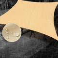 SUNNY GUARD Waterproof Sun Shade Sail 7' x 10' Sand Rectangle UV Block Sunshade for Backyard Yard Deck Patio Garden Outdoor Activities and Facility(Customized)