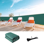 LOVE STORY Custom Size 3'x3' Dark Green Balcony Privacy Screen,UV Block Privacy Fence Screen,90% Shield for Outdoor Pool Garden Apartment Railing