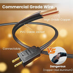 RTTY Dense-Glow 150FT Outdoor String Lights Pro Set with 75 G40 Bulbs - The Starter System for House Outline Lighting, Full Pergola or Pool Coverage, and Restaurant to Hotel Terrace Ambiance