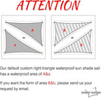 SUNNY GUARD Waterproof Sun Shade Sail 8'x12'x14.4' Sand Right Triangle UV Block Sunshade for Backyard Yard Deck Patio Garden Outdoor Activities and Facility(Customized)