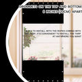 Outdoor Curtains 20 Oz Vinyl Panel, Black, 84 x 120 Inches
