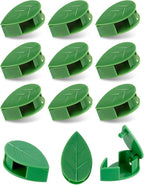 60Pcs Plant Climbing Wall Fixture Clips with 72Pcs Self-Adhesive Stickers - Leaf-Shaped and Weather-Resistant Money Plant Vine Wall Clips - Easy Installation Pothos Climbing Support for Vines & Cables