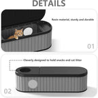 DRATO Outdoor Storage Box, Resin Deck Storage Box Waterproof Patio Storage Box for Indoor & Outdoor Use