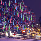 String Lights, 32 Tubes 768 LEDs Multicolor Outdoor Icicle Lights