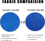SUNNY GUARD Sun Shade Sail 12'x12'x12' Triangle Silver Grey UV Block Sunshade for Backyard Yard Deck Patio Garden Outdoor Activities and Facility(We Make Custom Size)