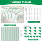 Greenhouse Hoops Grow Tunnel, 6 Sets of 8FT Long Garden Hoops for Raised Beds, Rust-Free Fiberglass Support Hoops Frame for Garden Netting, DIY Plant Support Garden Stakes for Row Cover, 36 Pcs