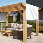 Universal Pergola Replacement Canopy Outdoor Canopy Shade Cover Waterproof Shade Top Cover for Outdoor Patio Porch Backyard(12 x 9 ft,Beige)