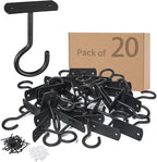 2.5in Ceiling Hooks for Hanging Plants 20Pack Black