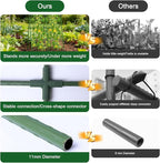 2-Pack A-Frame Cucumber Trellis for Raised Bed - 33"x47" Foldable Garden Trellis with Net & Clips|Space-Saving Metal Plant Support for Cucumber, Tomato, Peas|Rust-Proof Outdoor Climbing Plants Trellis