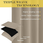 NICETOWN Taupe Blackout Curtain for Living Room - Solid Thermal Insulated Grommet Blackout Panel/Drape for Bedroom Kitchen Window (1 Panel, 52 inches Wide by 54 inches Long)