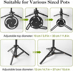 AZEAM Adjustable Plant Risers for Inside Pots, 2 PCS Planter Inserts Fillers for Large Flower Pots, Height Planter Lifter Stand for Outdoor Indoor Plants, 13"- 24" Raise with 4"-12" Top Support