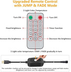 Mlambert 144Ft(3x48ft) 3-Color in 1 48Ft Remote LED Dimmable Outdoor String Lights, Plug-in 2700K/4000K/5000K Waterproof Light for Patio Backyard