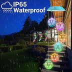 Toodour Solar Wind Chime, Color Changing Moroccan Ball Wind Chimes, LED Decorative Mobile, Gifts for Mom, Waterproof Outdoor Decorative Lights for Garden, Patio, Party, Yard, Outdoor Easter Decor