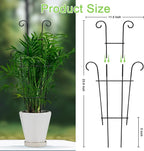 Plant Trellis for Potted Plants 2p, Larger 23in Garden Trellis for Climbing Plants Indoor Outdoor, Rustproof House Plant Support Stakes for Pothos Hoya Ivy Flower