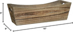 Classic Home & Garden Wood Window Box - Handled Buffalo Brown