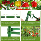 Riare 8 Pack 4 FT Tomato Cages for Garden- 48inches Heavy Duty Garden Stakes, Adjustable Tall Tomato Plant Support Tomato Trellis Cage for Pots, Raised Garden Bed, Climbing Vegetables Plants Flowers