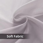 SpaceDresser Waterproof Outdoor Sheer Curtains for Patio - 2 Panels Rod Pocket Indoor Voile Sheer Curtain for Living Room,100W x 96L inch, Silver Grey