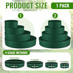 4 Pcs Plant Grow Bags 4 Tiered Strawberry Planter Tower Fabric Raised Garden Beds, 39 Inch Nonwoven Strawberry Pyramid Planter for Vegetables Flower Herbs Gardening Outdoor Growing (Green)