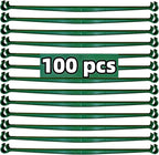 100Pcs Stake Arms for Tomato Cage, 11.8 inch Tomato Stake Connectors, Expandable Support Trellis Connectors for 11mm Stakes for Garden Climbing Plants Vegetables