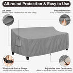 PureFit Outdoor Couch Cover Waterproof Patio Sofa Furniture Covers, 4-Seater - Image 5
