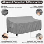 PureFit Outdoor Couch Cover Waterproof Patio Sofa Furniture Covers, 3-Seater - Image 5